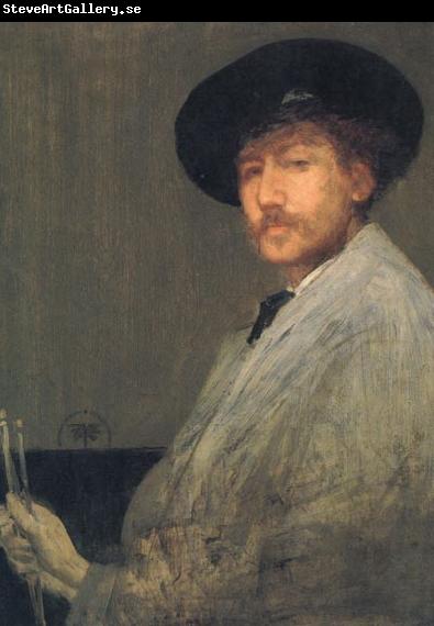 James Abbott McNeil Whistler Arrangement in Grey:Portrait of the Painter